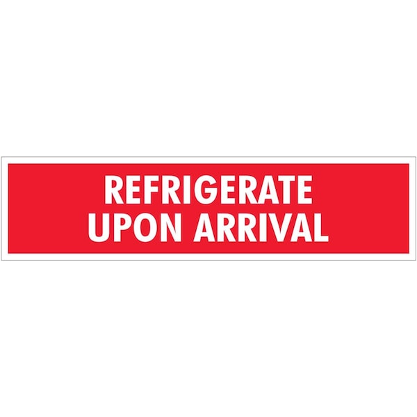 Box Partners 2 x 8 in. Refrigerate Upon Arrival Labels DL1640 - main